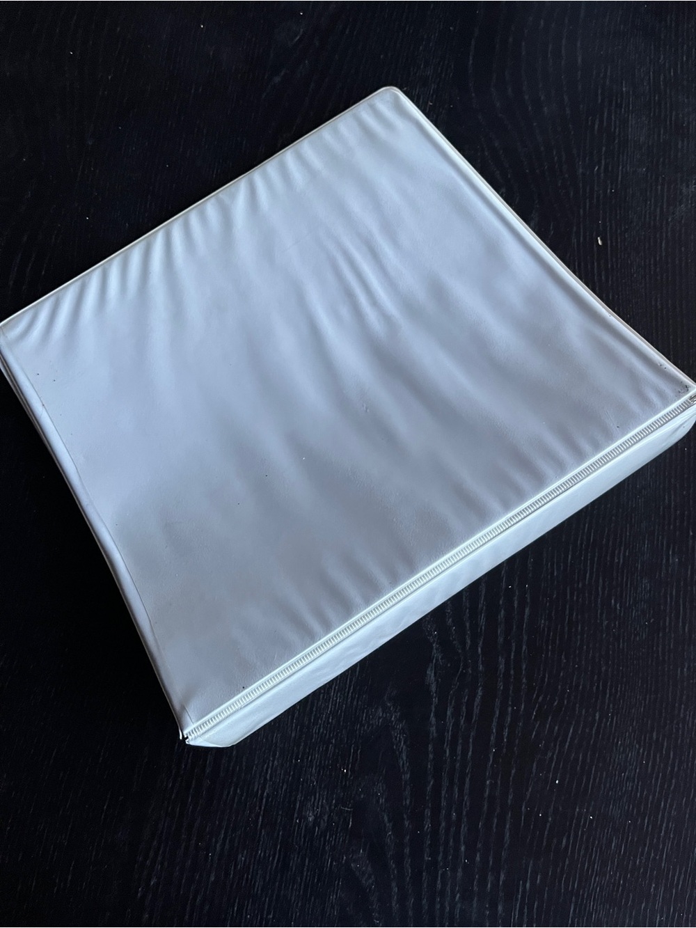 White 3-Ring Binder 2 Inch Spine Clear View Cover 11.5x10 School Office Used